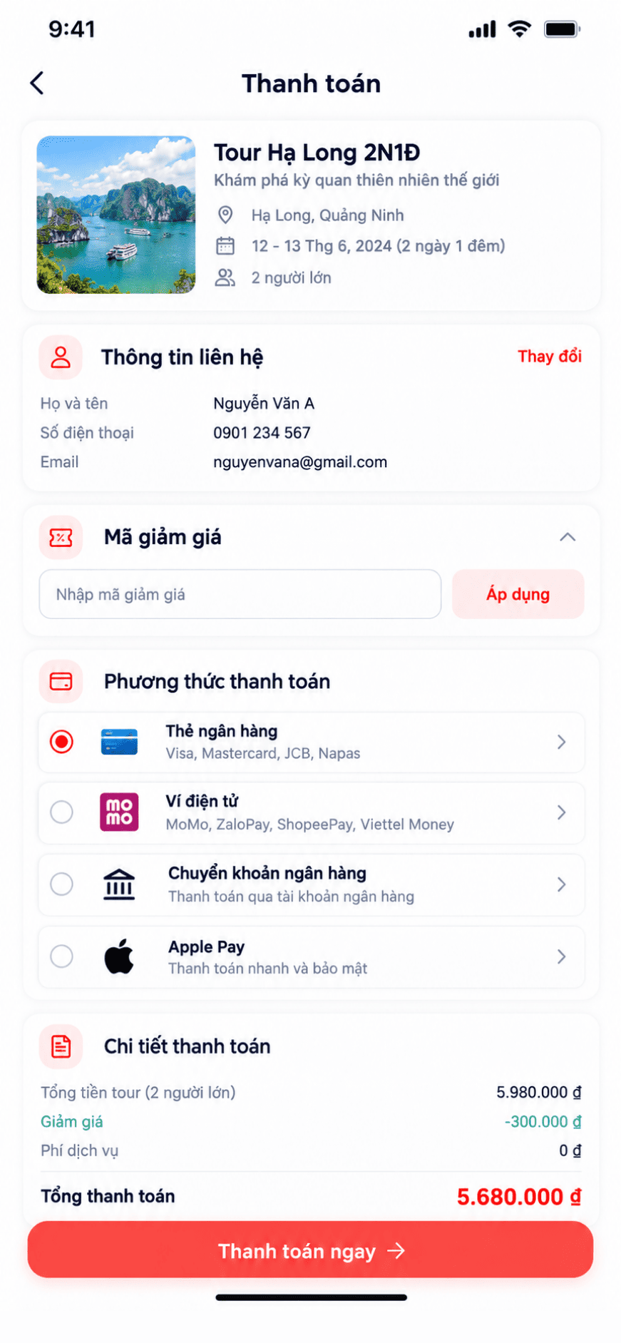 App du lịch - Booking Tour